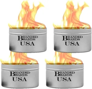 | Made in USA | Portable Mini Bonfire Campfire in a Can | Reusable & up to 5 Hours of Burn Time | Picnics Parties S'Mores Gifts Bushcraft Camping Survival Emergencies