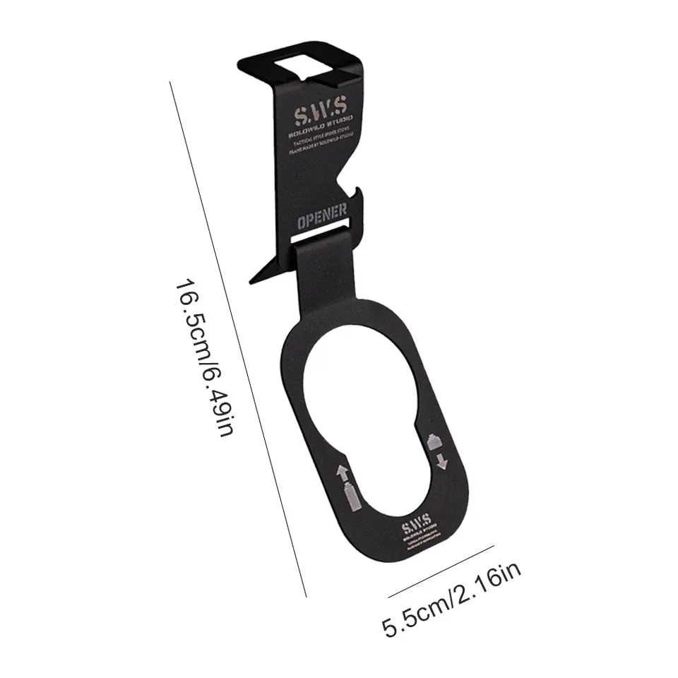 1/2/3Pcs Hanging Gas Canister Rack For Camping Tables Hook Stainless Steel Picnic Butane Stove Tank Hanger Hook Bottle Opener