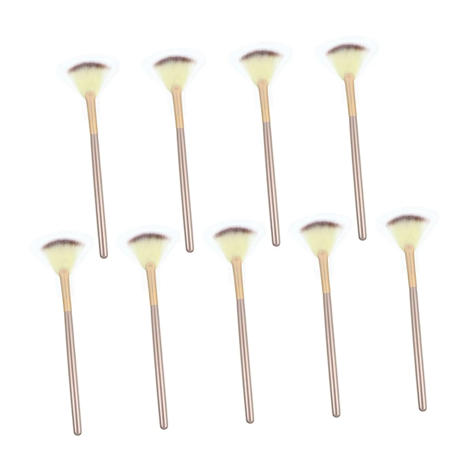 18pcs Portable Makeup Brush Soft Synthetic Face Powder Fan and Highlighter Brushes for Easy Application and Cleaning for Daily and