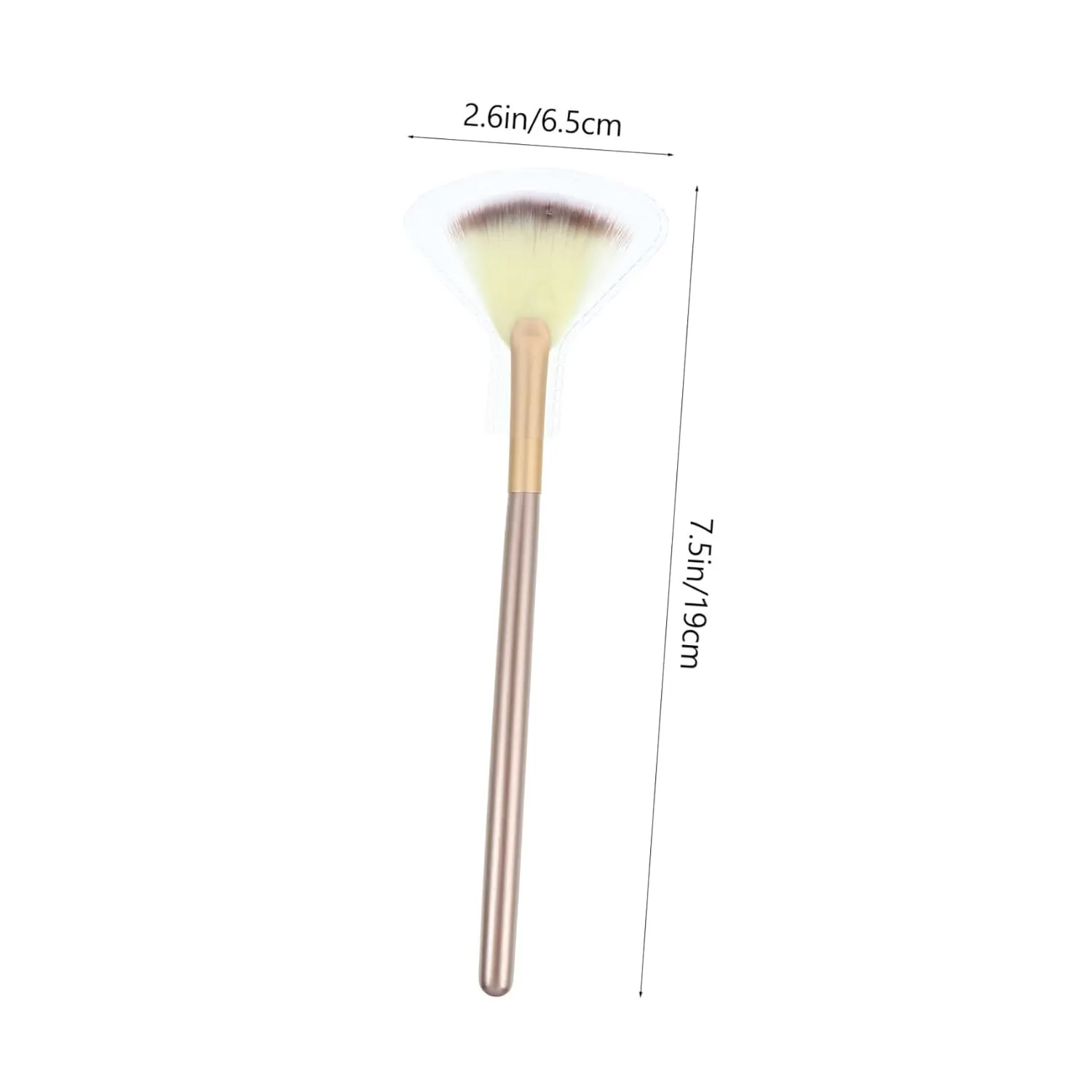18pcs Portable Makeup Brush Soft Synthetic Face Powder Fan and Highlighter Brushes for Easy Application and Cleaning for Daily and