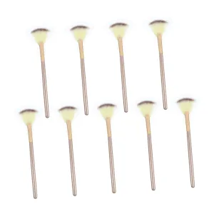 18pcs Portable Makeup Brush Soft Synthetic Face Powder Fan and Highlighter Brushes for Easy Application and Cleaning for Daily and