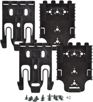 2 Pack QLS Kit, Quick Locking System Kit with Qls 19 and Qls22l for Quick Connect Drop Leg Holster Platform and Mid-Ride Universal Belt Loop Flex Adapte