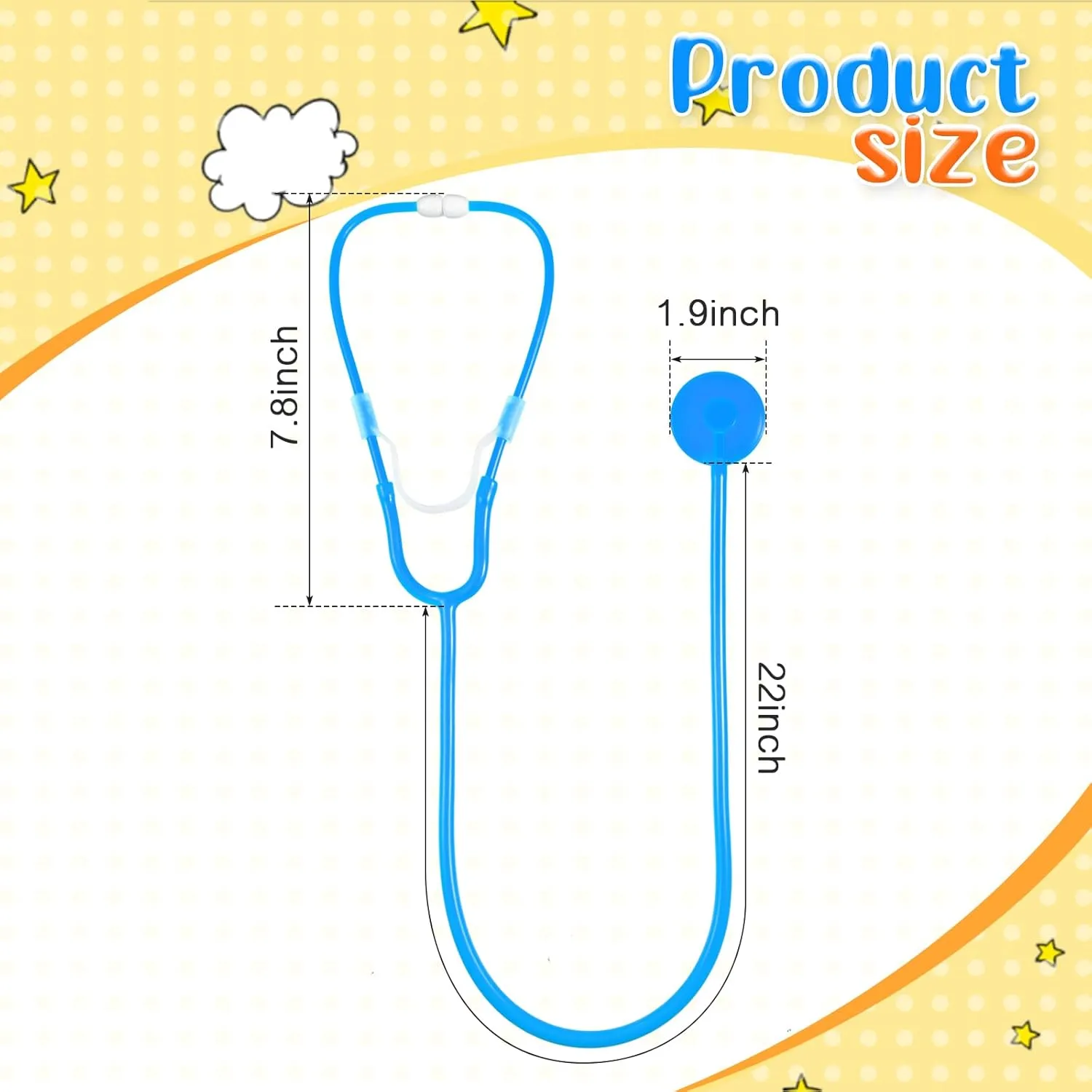 20 Pcs Kids Stethoscope Toy Real Working Plastic Stethoscope for Kids Role Play Girls Boys Doctor Nurse Accessories Costume School Career Day Cosplay(Blue, Pink)