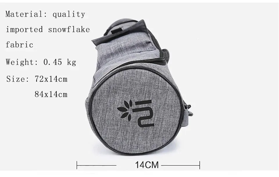 2024 Yoga Mat Gym Bag with Side Pockets Waterproof Carrier Durable Canvas Cotton Yoga Backpack Carry Strap Drawstring