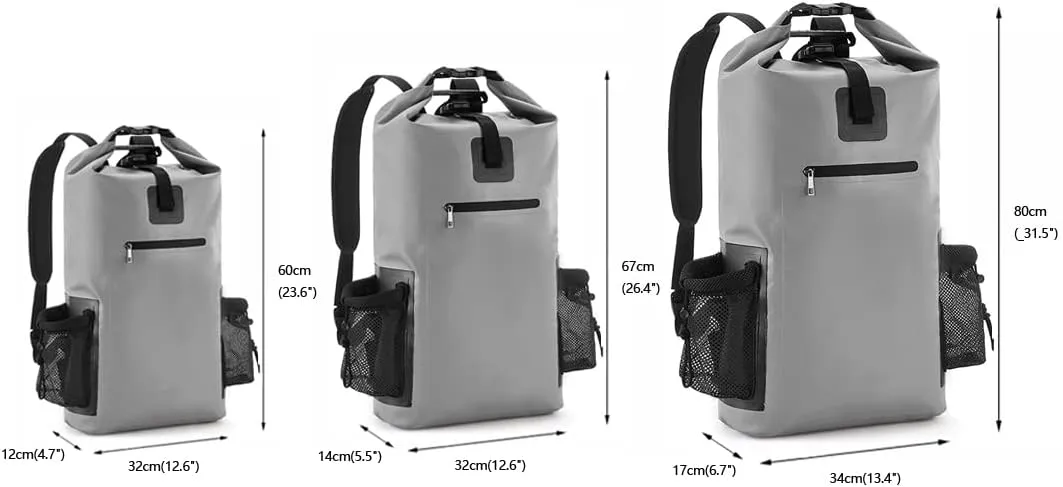 20L,40L,50L,Waterproof Gym Bag,Travel Pack Bag For Kayaking,Beach,Surfing,Rafting,Fishing,Camping Overnight.