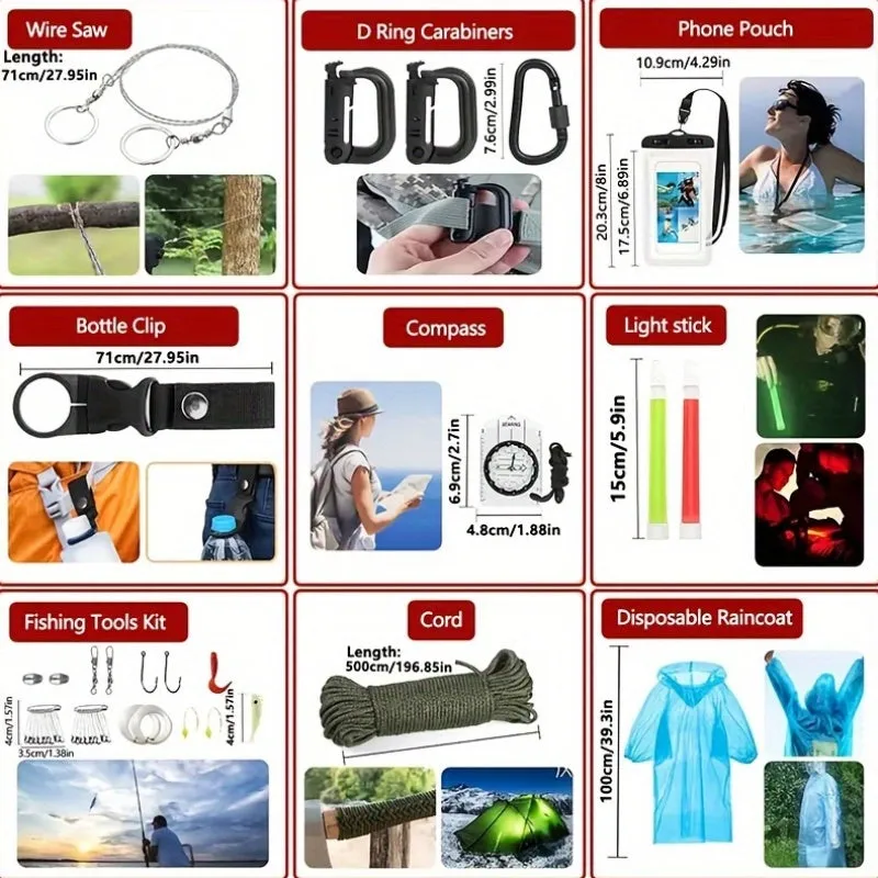 252-Piece Deluxe Survival Gear Kit