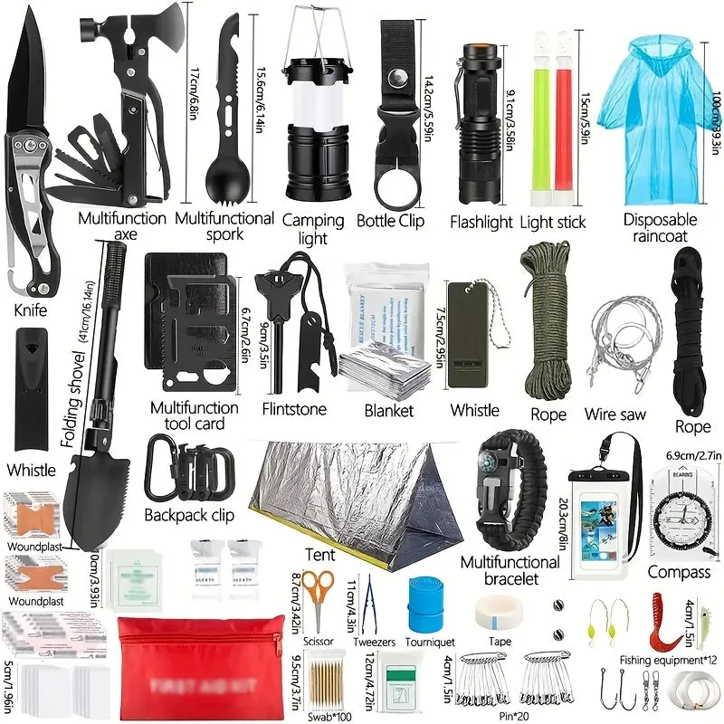 252-Piece Deluxe Survival Gear Kit