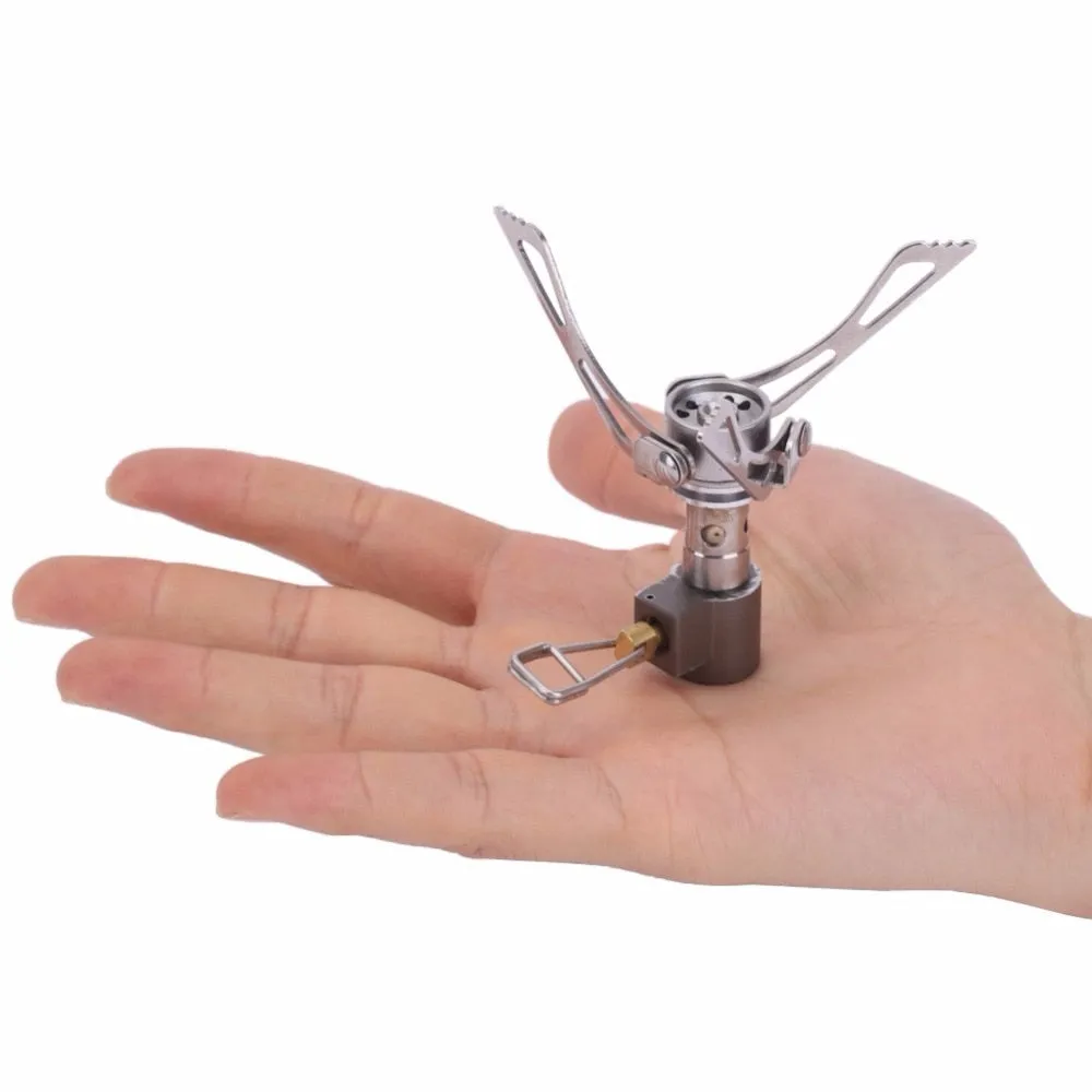 3000W 45g Mini Camping Oven Gas Stove Outdoor Portable Folding Survival Furnace Stove Pocket