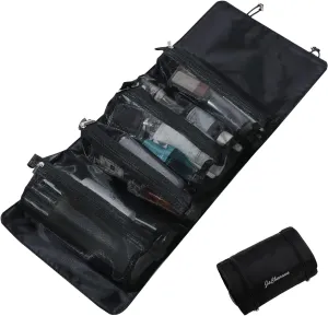 4 In 1 Detachable Toiletry Bag Hanging Roll-Up Makeup Bag Large Capacity Travel Wash Bag Mesh Cosmetic Bag Portable Foldable Toiletry Bag Waterproof Cosmetic Organizer Bag For Travel Daily
