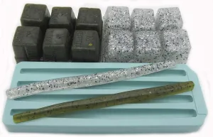 5-1/2" Soft Plastic Narrow Stick Bait Lure Making Starter Kit - Fisherman Gift - Fusion X Fishing 2155MC Slim StiX