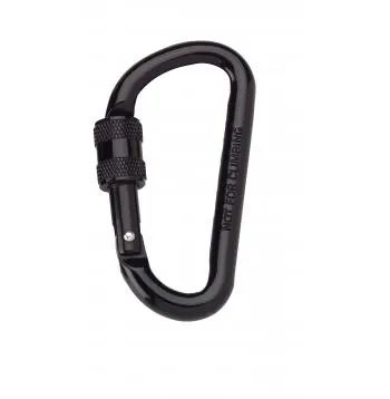 80 MM Locking Carabiner – Black