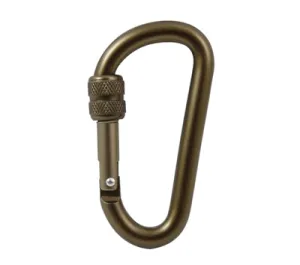 80 MM Locking Carabiner – Coyote Brown