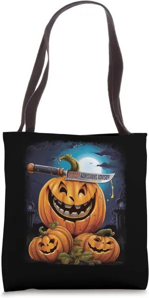 Admissions Advisor Funny Halloween Fun Pun Spooky Tote Bag