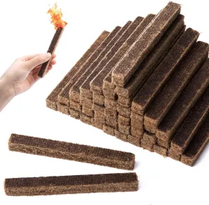 Adnee Fire Charcoal Starter - Camp Fire Starter Sticks for Fireplace, Wood Stove, Grill, Charcoal Chimney, BBQ Accessories (50)