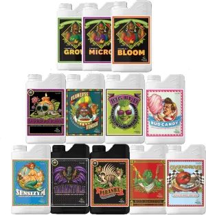 Advanced Nutrients Complete Nutrient Starter Kit Bundle Grow Micro Bloom (Quart Set)