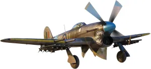 Airfix Hawker Typhoon Ib 1:72 WWII Military Aviation Pastic Model Kit A02041A Unpainted, 74 Pieces