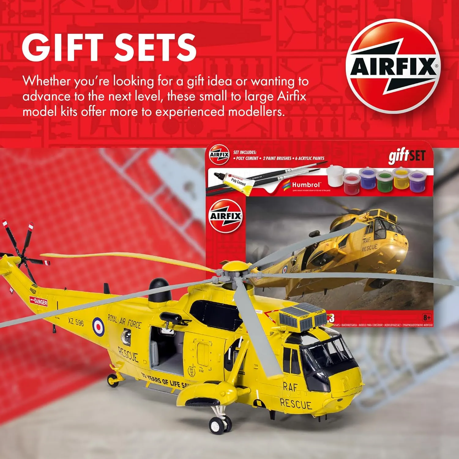 Airfix Starter Gift Set English Electric Lightning F.2A 1:72 Military Aviation Plastic Model Kit A55305A