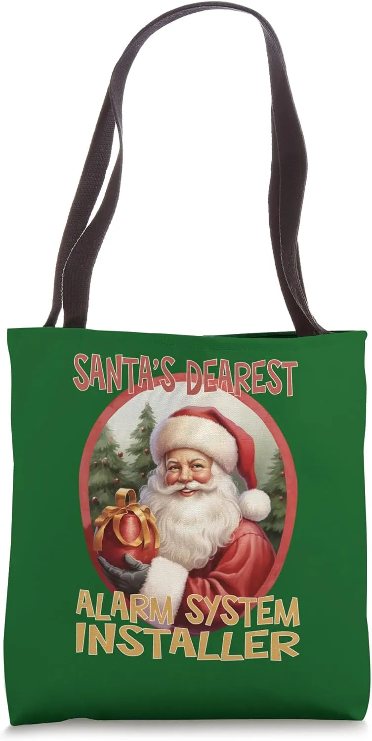 Alarm System Installer Christmas Holiday Love Xmas Tote Bag