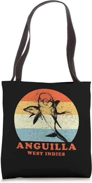 Anguilla, West Indies Vintage Dolphin - Porpoise Vacation Tote Bag