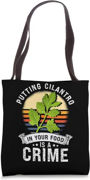 Anti Cilantro Gear I hate Coriander Gear Coriander Hater Tote Bag