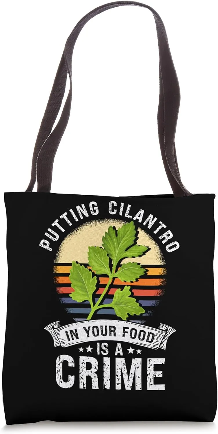 Anti Cilantro Gear I hate Coriander Gear Coriander Hater Tote Bag