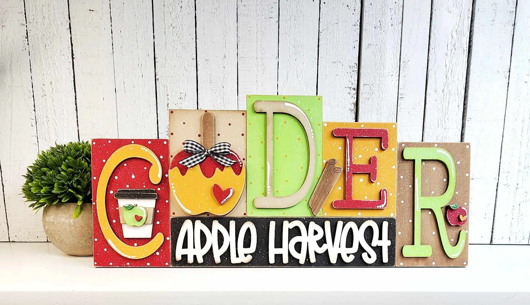 Apple Cider Harvest Collection- Apple Cider Word Block