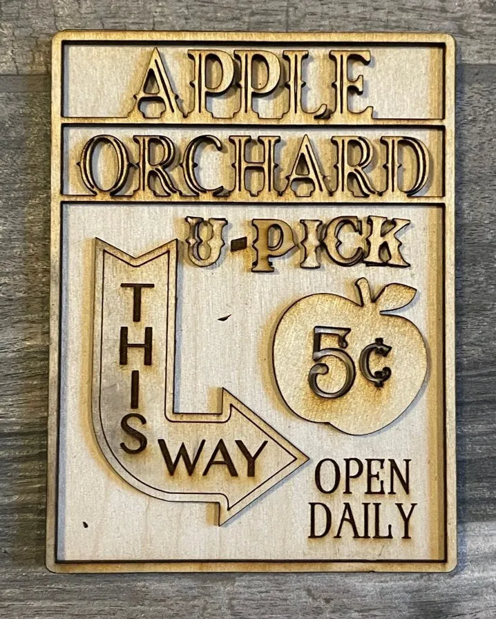 Apple Tiered Tray DIY Paint Kit - Farmers Market Wood Blanks