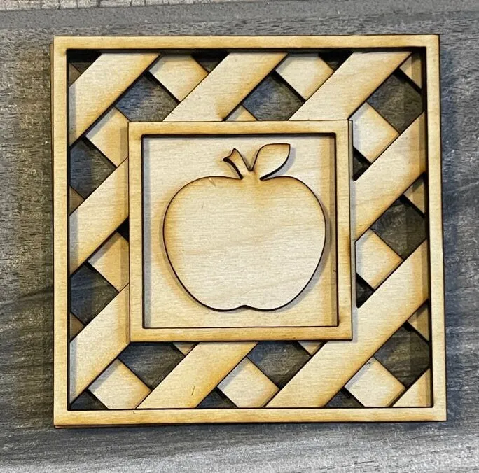 Apple Tiered Tray DIY Paint Kit - Farmers Market Wood Blanks