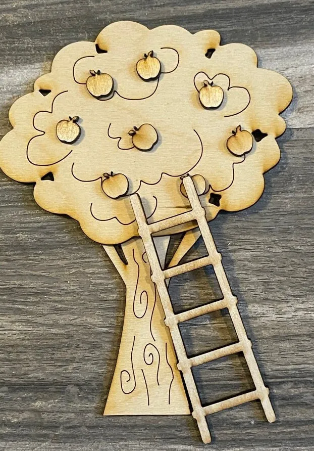 Apple Tiered Tray DIY Paint Kit - Farmers Market Wood Blanks