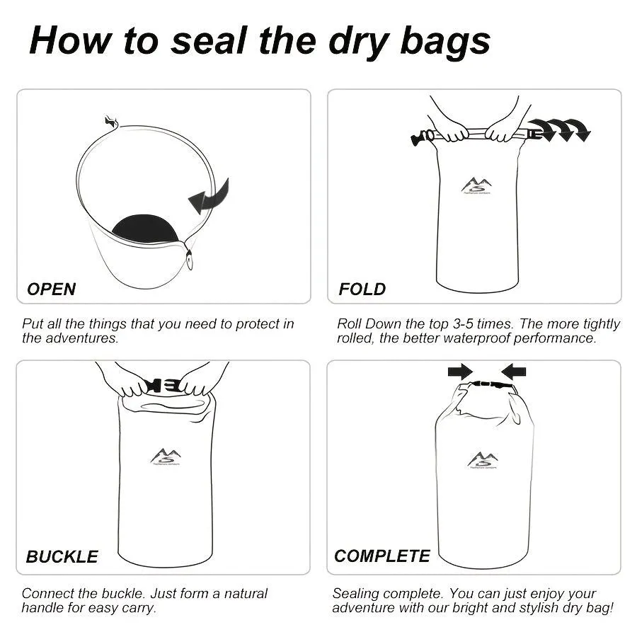 AquaLock™ Dry Bag Series – 10L / 20L / 40L Waterproof Gear Sacks