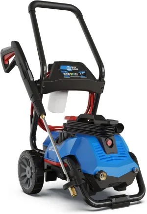 AR Blue Clean BC2N1HSS Electric Pressure Washer-2300 PSI, 1.7 GPM, 13 Amps Quick Connect Accessories, 2 in 1 Detachable Cart, On Board Storage, Portable Pressure Washer, High Pressure, Car, Patio