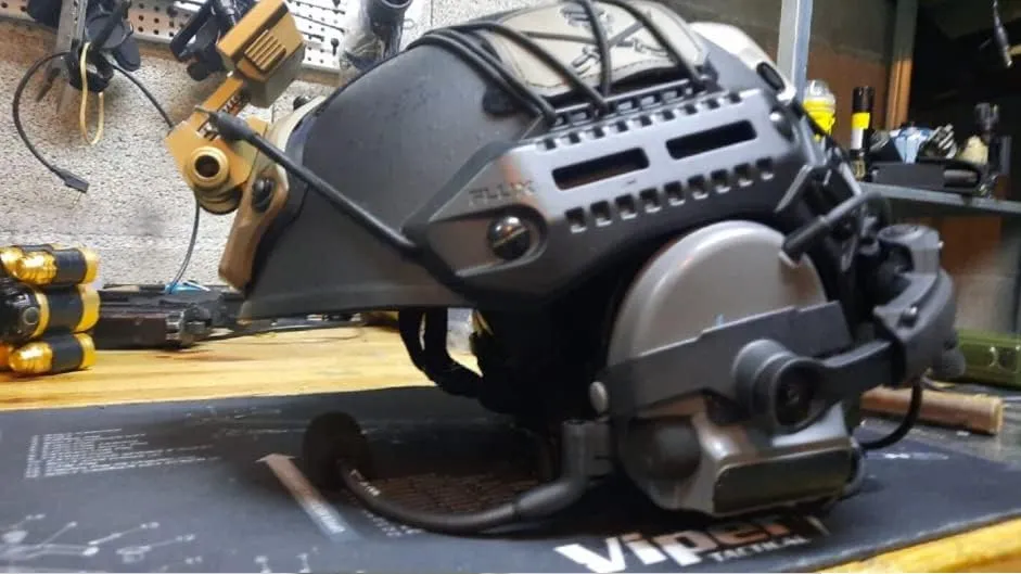 ArmorMason Rear Helmet Rail Attachment Kit Compatible with M-LOK, Peltor Comtac Headsets