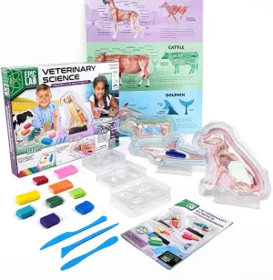 ArtSkills Epic Lab Vet Kit for Kids, Animal Anatomy Science Kit for Kids 8  with Modeling Clay