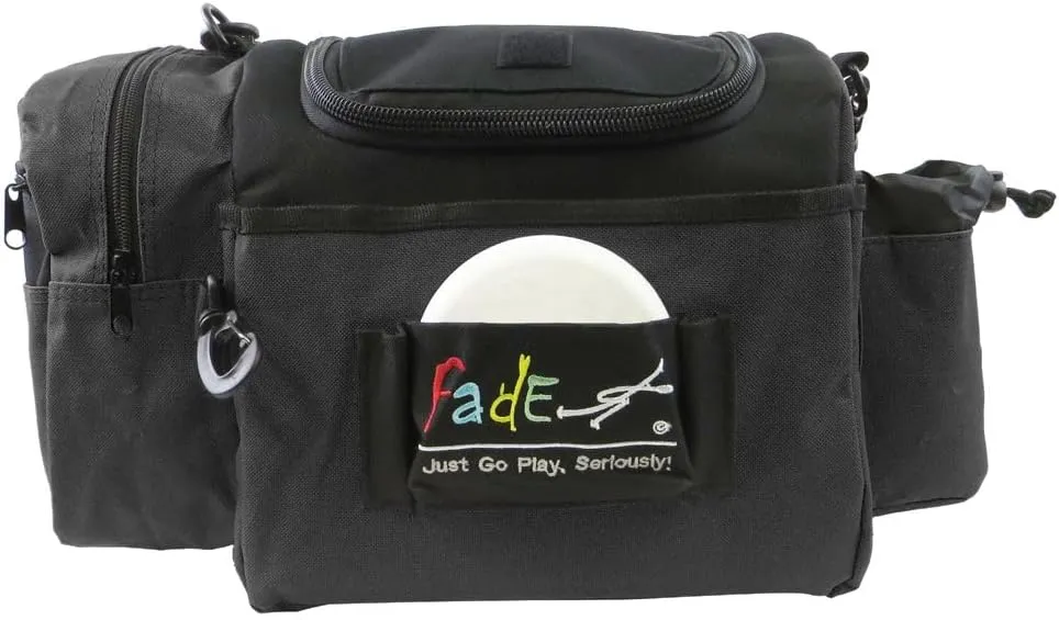Axiom Discs Fade Gear Crunch Box Disc Golf Bag | Black | Beginner Disc Golf Bag | 14  Disc Capacity