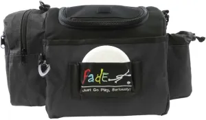 Axiom Discs Fade Gear Crunch Box Disc Golf Bag | Black | Beginner Disc Golf Bag | 14  Disc Capacity