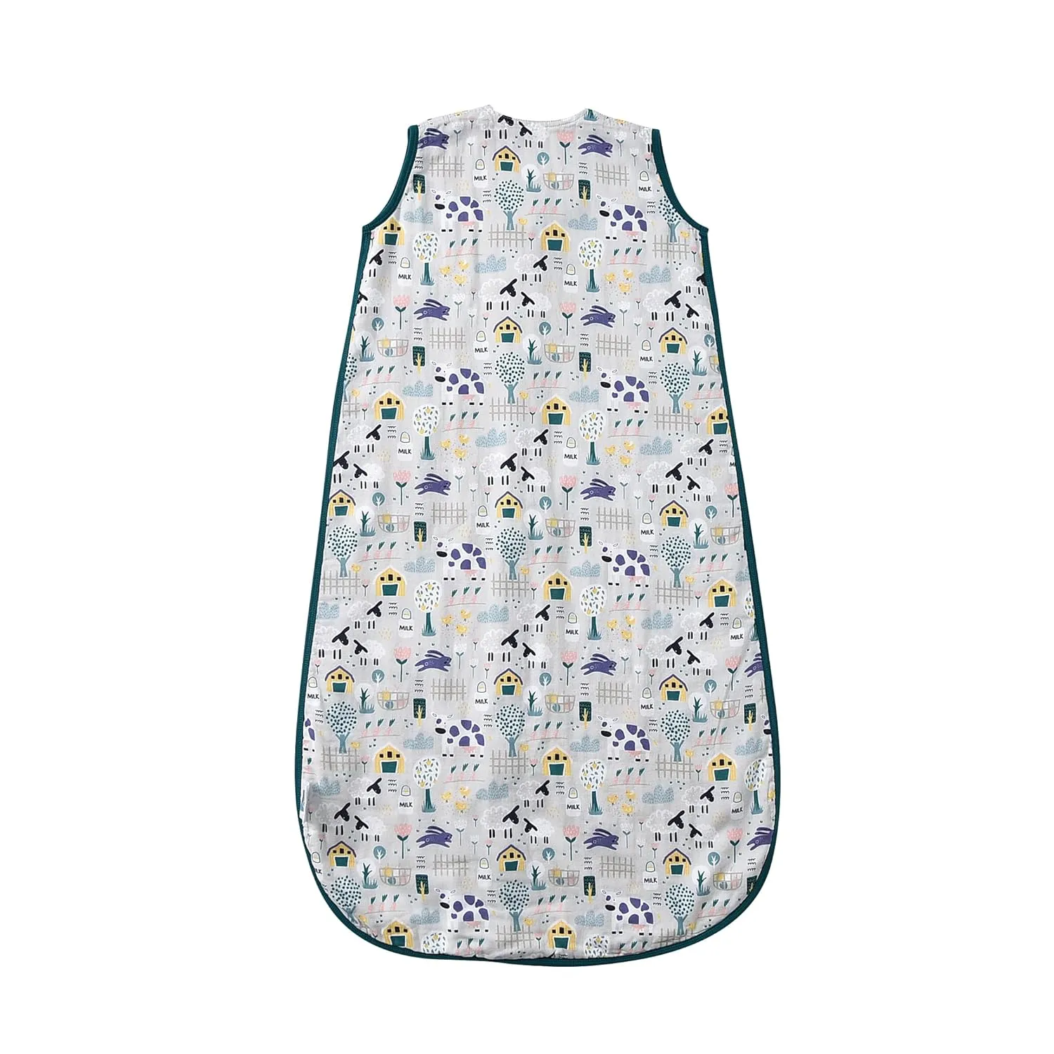 Baby Sleep Sack 1-2 T Baby Wearable Blanket 100% Organic Cotton 0.5 TOG Muslin Toddler Sleeping Sack 2- Way Zipper Soft 12-24 Months