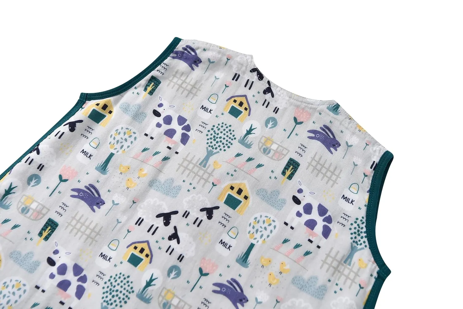 Baby Sleep Sack 1-2 T Baby Wearable Blanket 100% Organic Cotton 0.5 TOG Muslin Toddler Sleeping Sack 2- Way Zipper Soft 12-24 Months