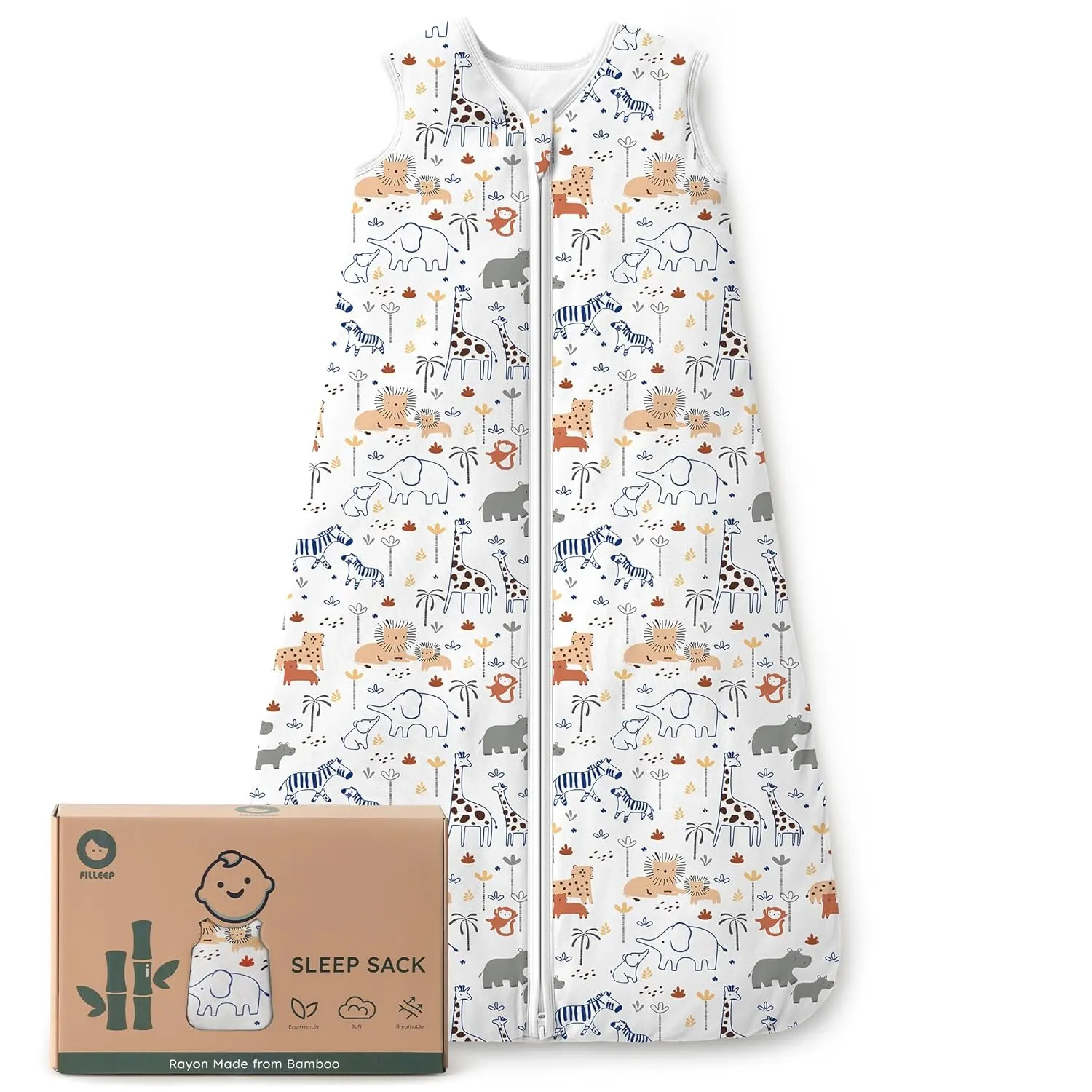 Baby Sleep Sack 18-24 Months Rayon Made From Bamboo 1.0 Tog Soft Wearable Blanket Baby Sleeping Bag for Infant Newborn 2-Way Zipper Toddler Sleep Sacks