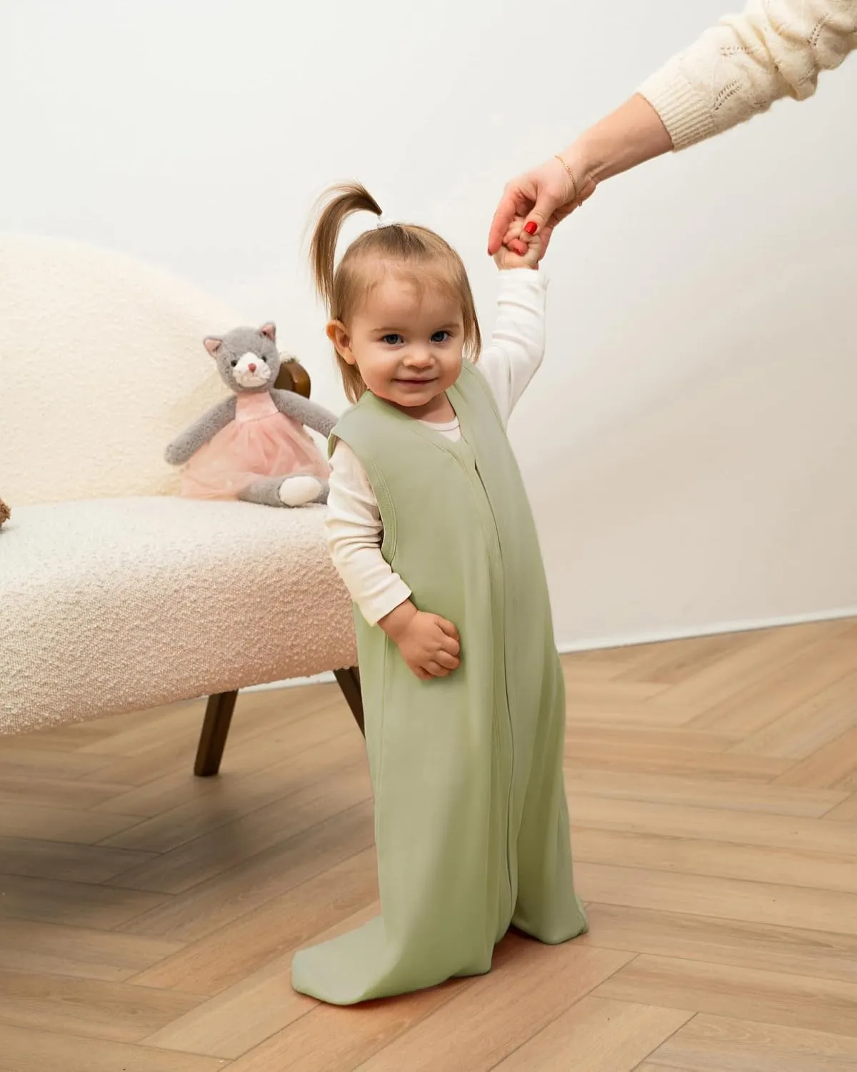 Baby Sleep Sack 6-12 Months - Baby Wearable Blanket - Breathable Cotton Sleep Sacks - 3 Pack Sleeping Bag Sack for Boy Girl, Medium Size, 2-Way Zipper, 0.5 Tog