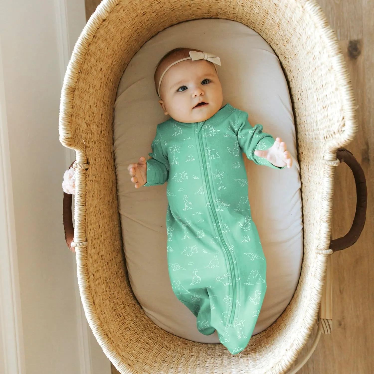 Babysoy Baby & Toddler Long Sleeve Pattern Sleep Sack Wearable Blanket
