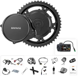 BAFANG 750W Mid Drive Kit with Battery(Optional),Upgraded BBS02B 48V Mid Drive Ebike Conversion Kit with EKD01 Display&Ebike Battery for BB 68-73MM Mountain Bike,City Bike,Commuter Ebike