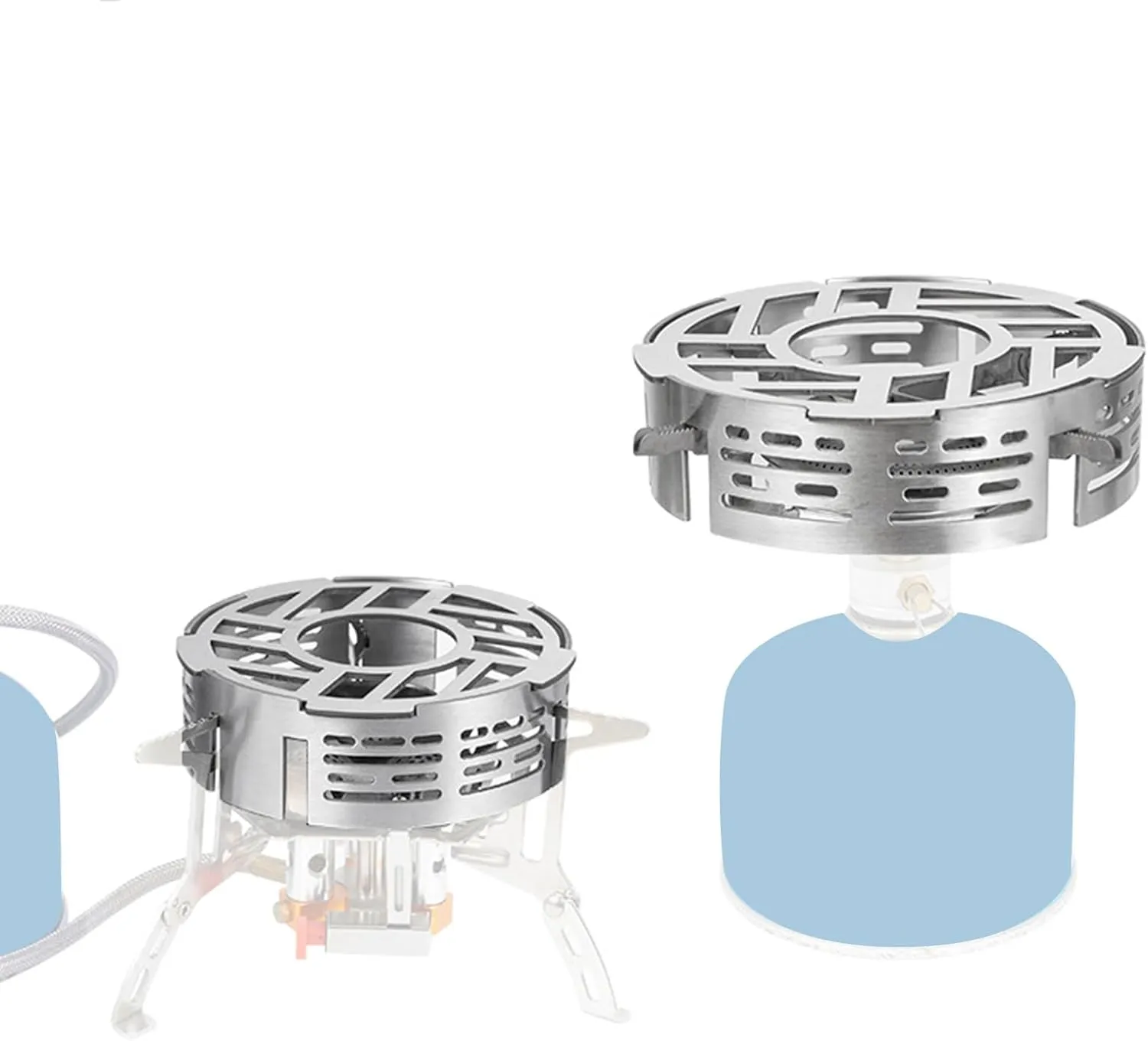 Barbecue Supplies,201Stainless Steel Windshield Rings Camping Covers for Single Burners Stove Enhances Cooking Efficiency Outdoor