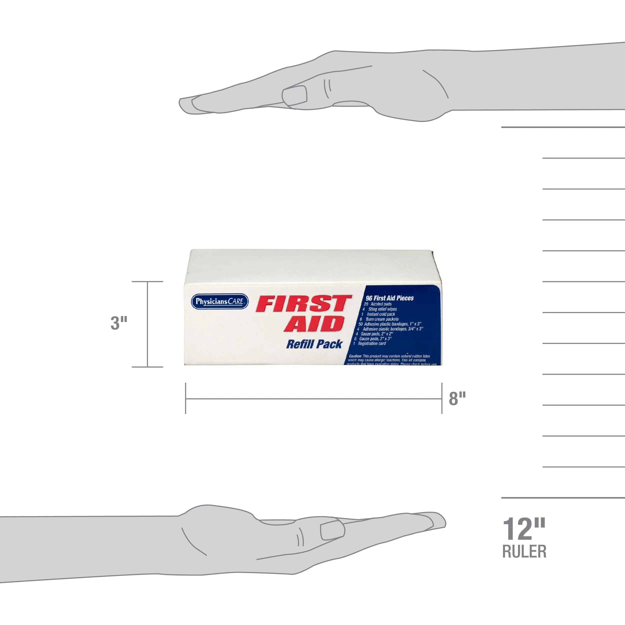 Basic First Aid Refill Kit:  95 Pieces