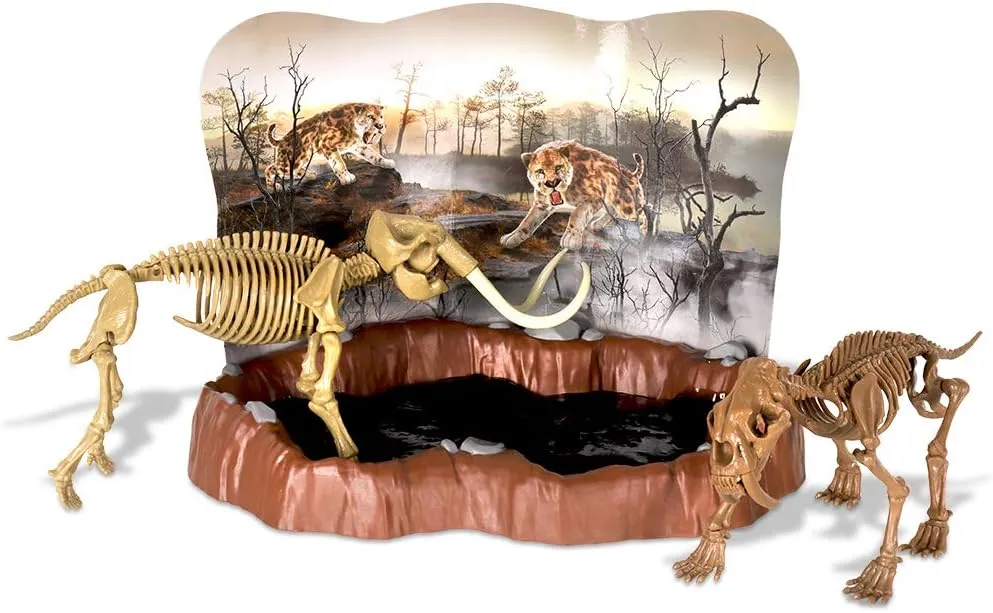 Basic Fun Dr. Steve Hunters Tar Pits Explorer (Saber Tooth Tiger   Mammoth)
