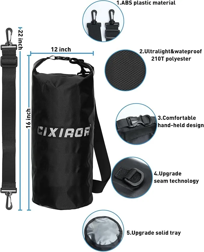 Bear Food Bag Hanging System, Easy to Throw Ultralight Bear Bag Kit for Camping with a 10L Waterproof Bear Bag Backpacking, Survival Utility Rope, Carabiner, sock and Instructions