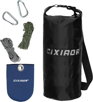 Bear Food Bag Hanging System, Easy to Throw Ultralight Bear Bag Kit for Camping with a 10L Waterproof Bear Bag Backpacking, Survival Utility Rope, Carabiner, sock and Instructions