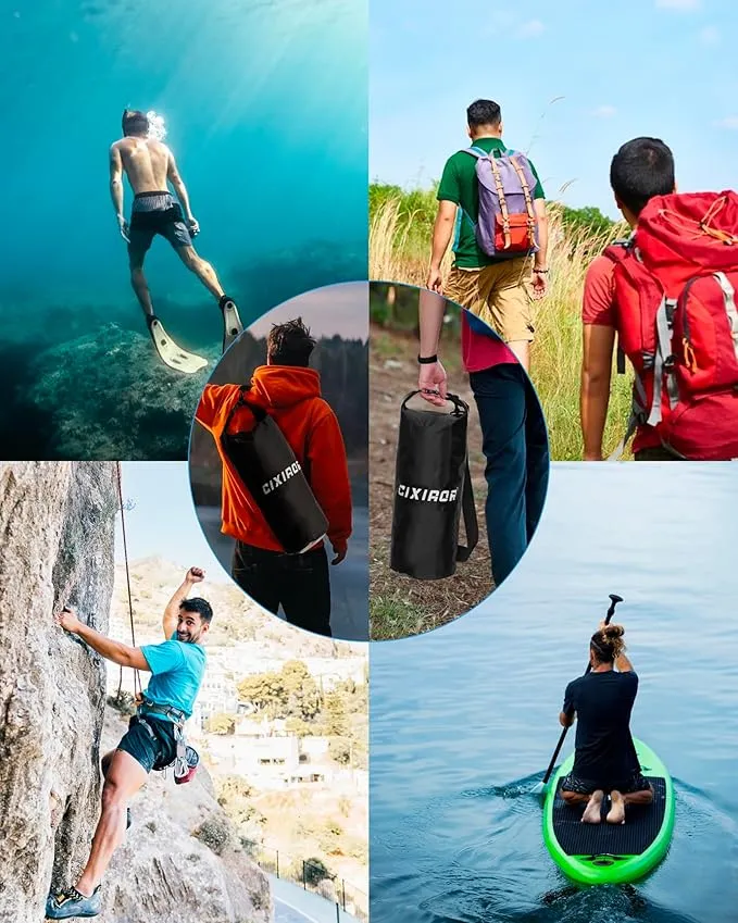 Bear Food Bag Hanging System, Easy to Throw Ultralight Bear Bag Kit for Camping with a 10L Waterproof Bear Bag Backpacking, Survival Utility Rope, Carabiner, sock and Instructions
