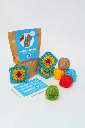 Beginner's Crochet Kit- Granny Square