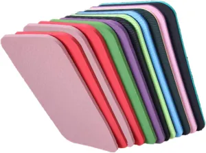 BESPORTBLE Yoga Seat Pad Tpe Yoga Kneeling Pad Thick Mat for Daily Use 34x17x0.6cm 12pcs Random Colors