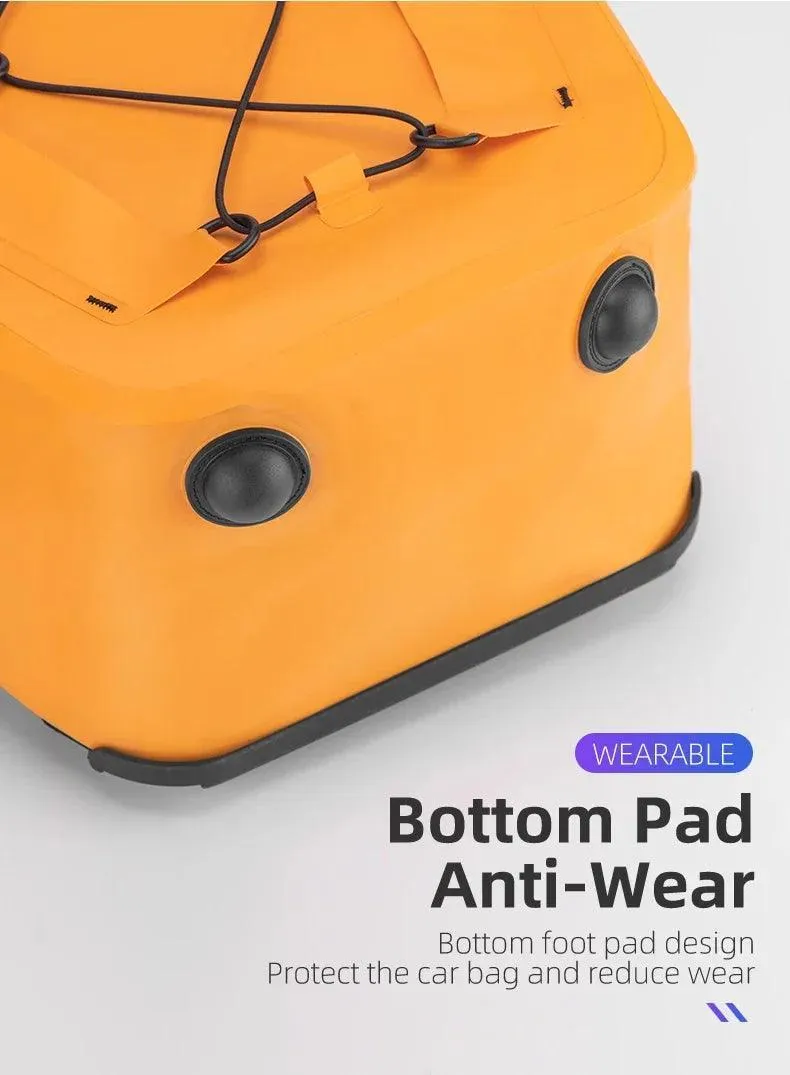Bike Pannier Bag Waterproof 25L Capacity Bike Rack Bag Mountain Road Bicycle Tail Seat Long Travel Double Side Bike Bag